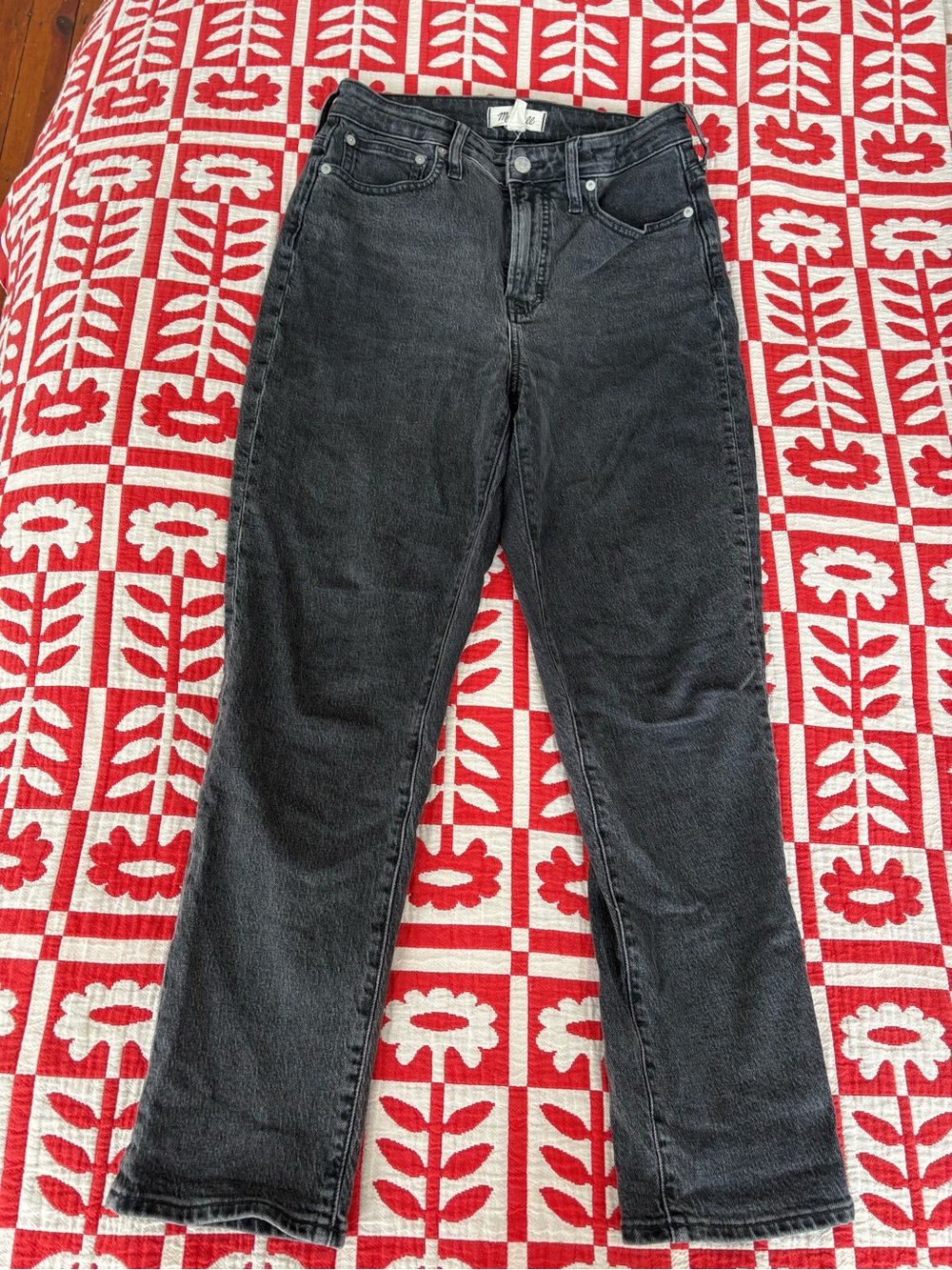 Madewell black wash curvy perfect vintage jeans 26
